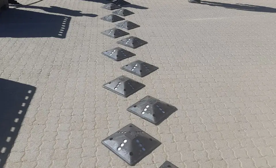 75mm rubber speed bumps installation Cape Town